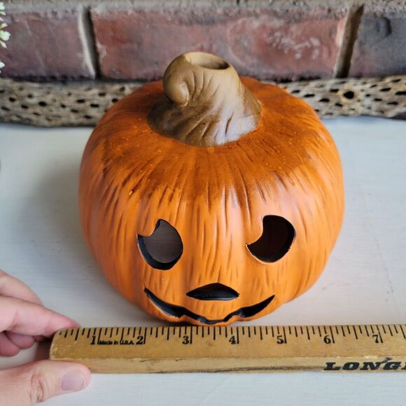 Jack O' Lantern Ceramic Vintage Pumpkin - Picture 6 of 9
